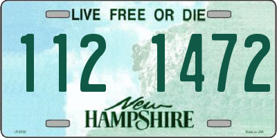 NH license plate 1121472