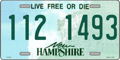 NH license plate 1121493