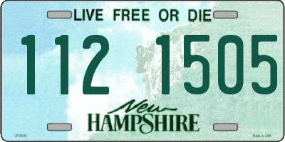 NH license plate 1121505