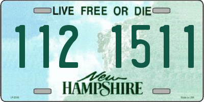 NH license plate 1121511
