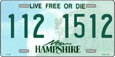 NH license plate 1121512