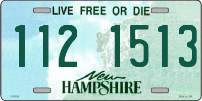 NH license plate 1121513
