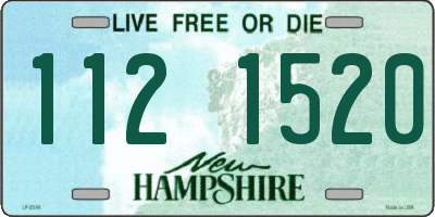 NH license plate 1121520