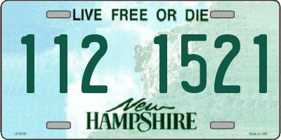 NH license plate 1121521