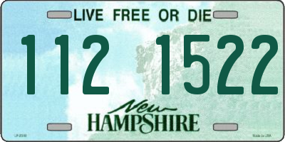 NH license plate 1121522