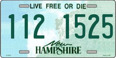 NH license plate 1121525
