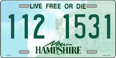 NH license plate 1121531