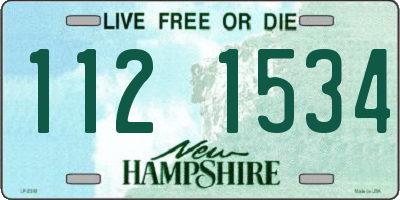 NH license plate 1121534