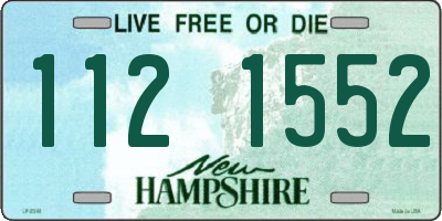 NH license plate 1121552