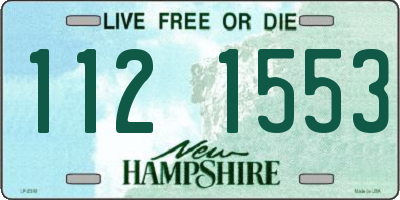 NH license plate 1121553