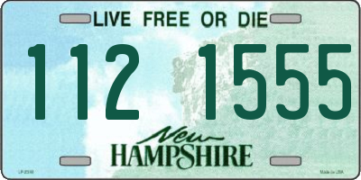 NH license plate 1121555