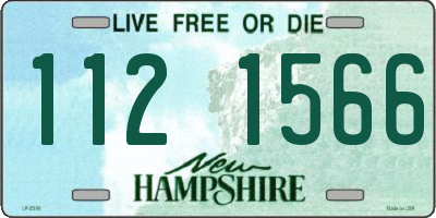 NH license plate 1121566