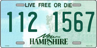 NH license plate 1121567