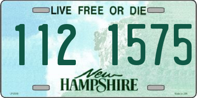 NH license plate 1121575