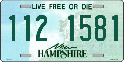 NH license plate 1121581