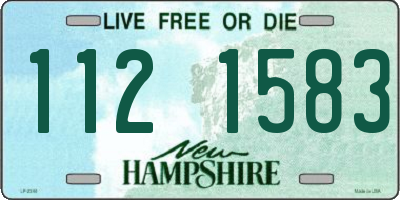 NH license plate 1121583