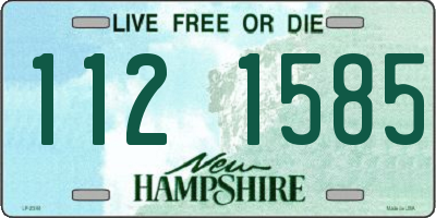 NH license plate 1121585