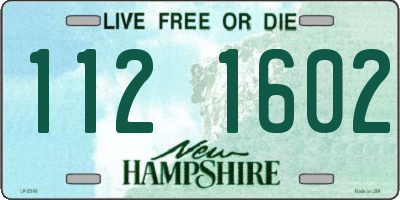NH license plate 1121602