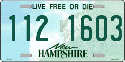 NH license plate 1121603
