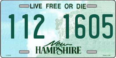 NH license plate 1121605