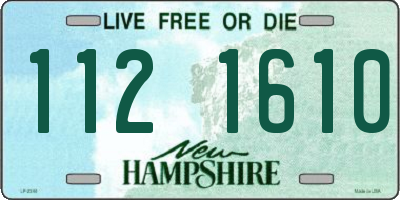 NH license plate 1121610