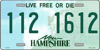 NH license plate 1121612