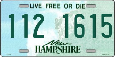 NH license plate 1121615