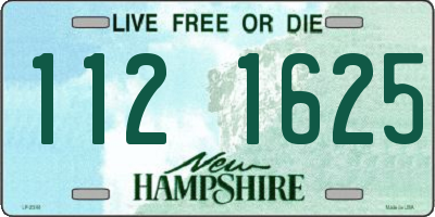 NH license plate 1121625