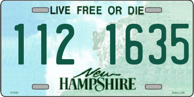 NH license plate 1121635