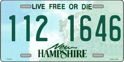 NH license plate 1121646