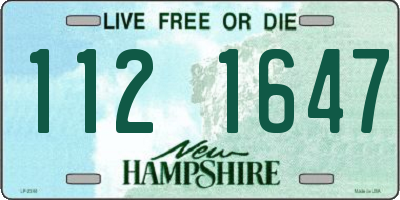 NH license plate 1121647
