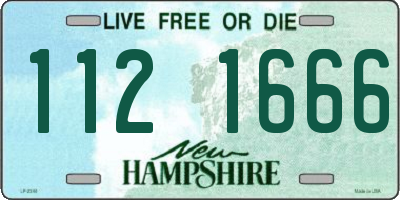 NH license plate 1121666