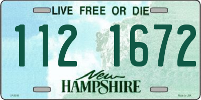 NH license plate 1121672