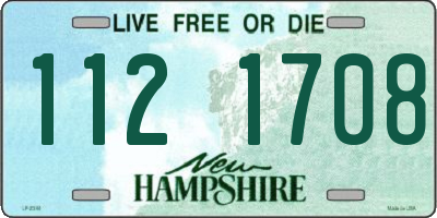NH license plate 1121708