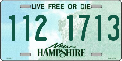 NH license plate 1121713