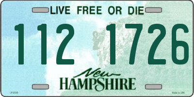 NH license plate 1121726
