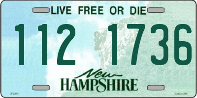NH license plate 1121736