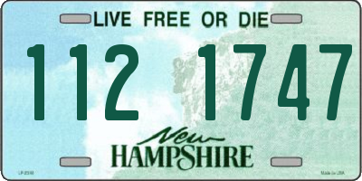 NH license plate 1121747