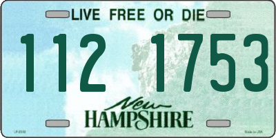NH license plate 1121753