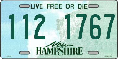 NH license plate 1121767