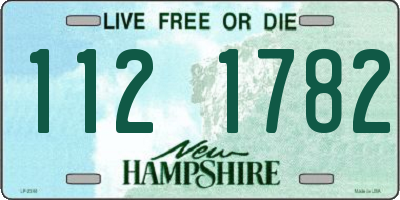 NH license plate 1121782