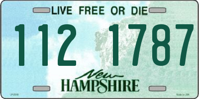 NH license plate 1121787