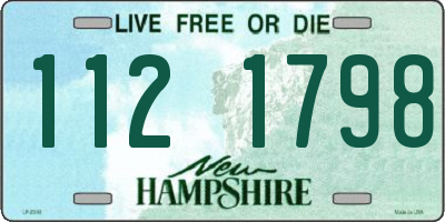 NH license plate 1121798