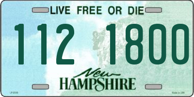 NH license plate 1121800