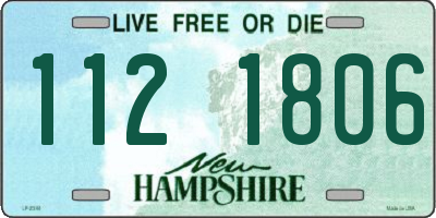 NH license plate 1121806