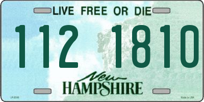 NH license plate 1121810