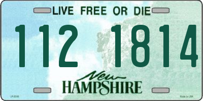 NH license plate 1121814