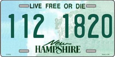 NH license plate 1121820