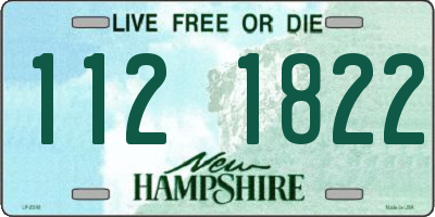 NH license plate 1121822