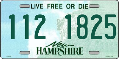 NH license plate 1121825
